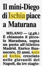 Ischia talento Enrico Buonocore articolo Corriere della Sera